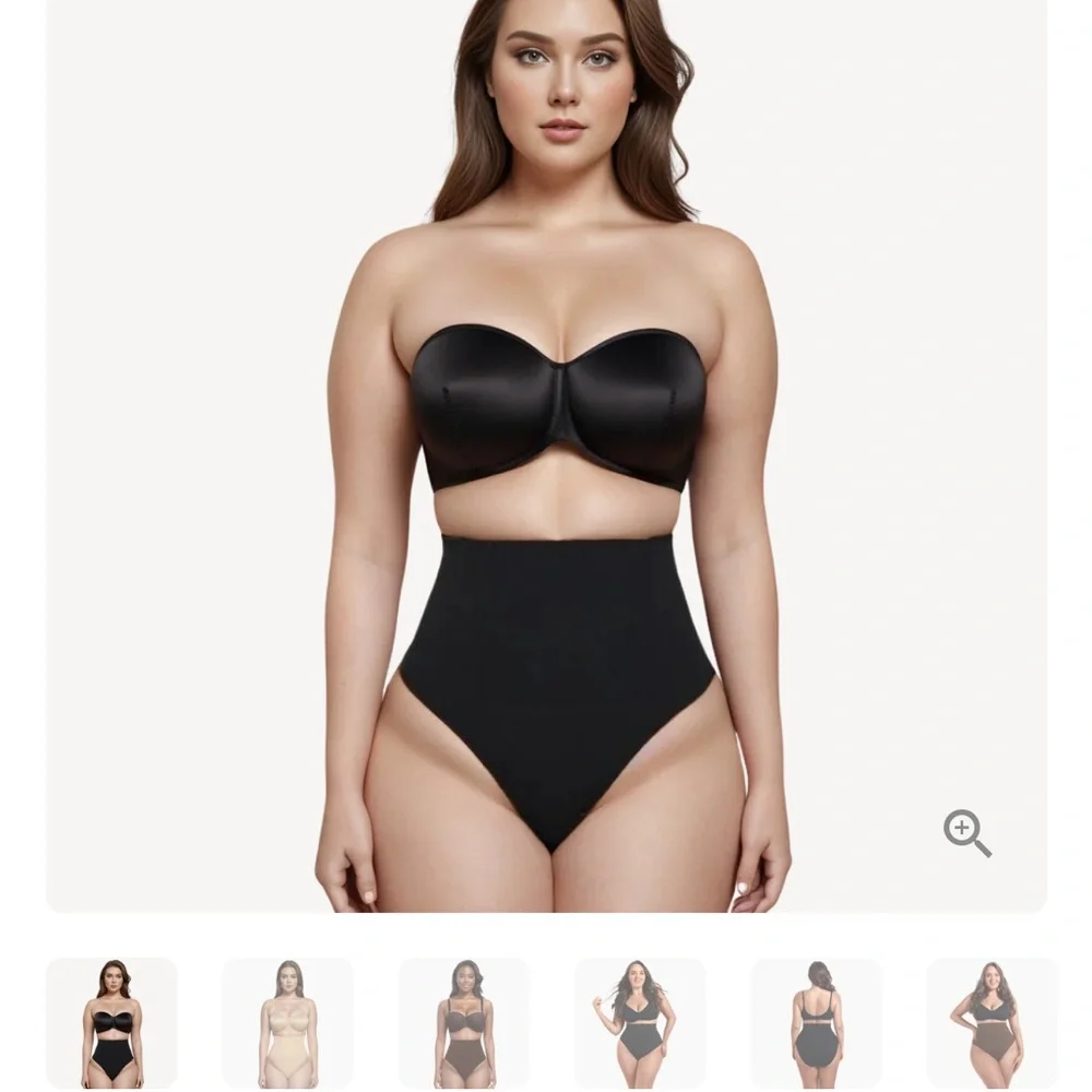 NWOT High-Waist Nude Shapewear - Black and Beige - Picture 9 of 9